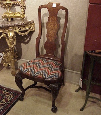 Lot 429 - Pair of Dutch Rococo Style Marquetry Inlaid...