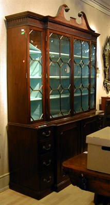Lot 501 - George III Style Mahogany Breakfront