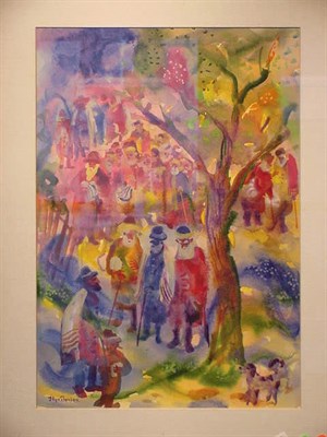 Lot 61 - Ilya Shenker Russian, 20th century A GATHERING...