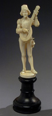 Lot 660 - Continental Ivory Figure Depicting a...