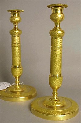 Lot 455 - Pair of Louis XVI Style Gilt-Bronze...