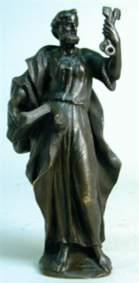 Lot 276 - Italian Bronze Figure of Saint Peter Probably...