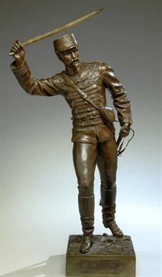 Lot 564 - Bronze Figure A La Frontiere After a model by...