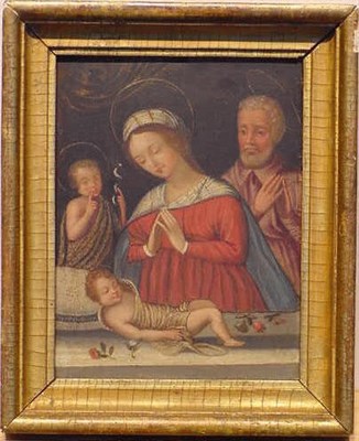 Lot 130 - Continental School 16th Century HOLY FAMILY...