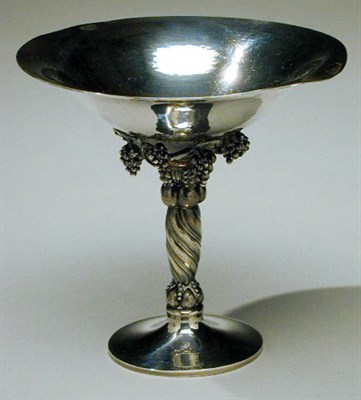 Lot 382 - Georg Jensen Sterling Silver Tazza Of flaring...