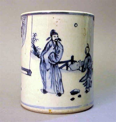 Lot 190 - Chinese Blue and White Porcelain Bitong...