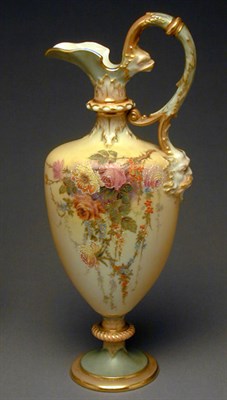 Lot 824 - Royal Worcester Gilt-Decorated Porcelain Ewer...