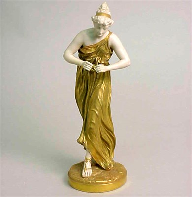 Lot 864 - Group of Four Royal Worcester Gilt-Decorated...