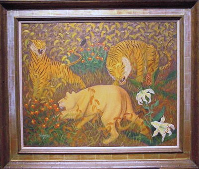 Lot 44 - Lawrence Lebduska American, 1894-1966...