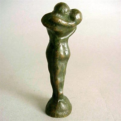 Lot 707 - Bronze Figure Lovers After a model by Malvina...