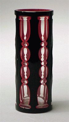 Lot 274 - Austrian Cut Glass Vase Probably Fachschule...