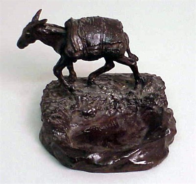 Lot 713 - Bronze Figure of a Pack Mule After a model by...
