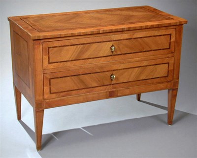 Lot 474 - Italian Neoclassical Inlaid Walnut Commode...