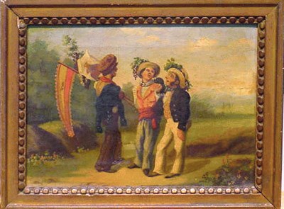 Lot 22 - Continental School 19th Century THREE JOLLY...