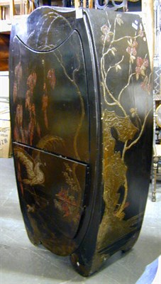 Lot 205 - Art Deco Chinese Lacquered Drop-Front Desk Of...