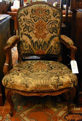 Lot 389 - Louis XV Walnut Fauteuil Mid 18th century The...