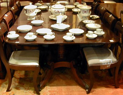 Lot 519 - Late Regency Mahogany Double Pedestal Dining...