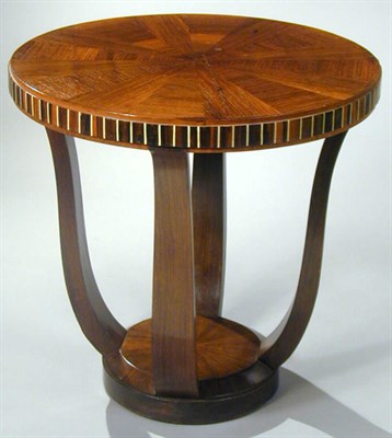 Lot 200 - Art Deco Zebra Wood Occasional Table The...