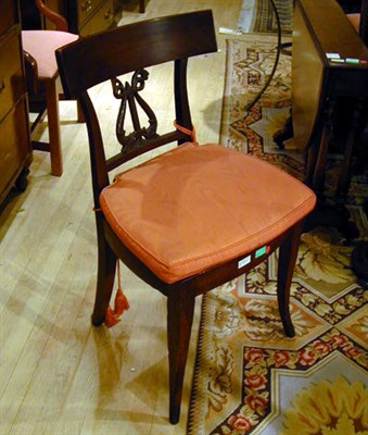 Lot 256 - Pair of Neoclassical Style Mahogany Side Chairs