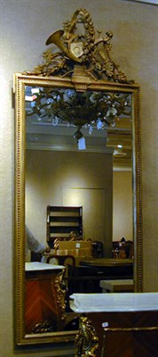 Lot 503 - Louis XVI Style Gilt-Decorated Mirror