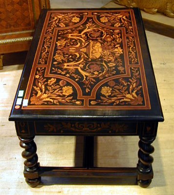Lot 526 - Dutch Rococo Style Ebonized and Marquetry...