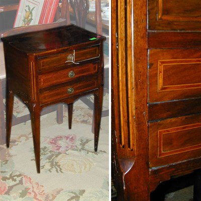 Lot 316 - Louis XVI Inlaid Walnut Chiffonier