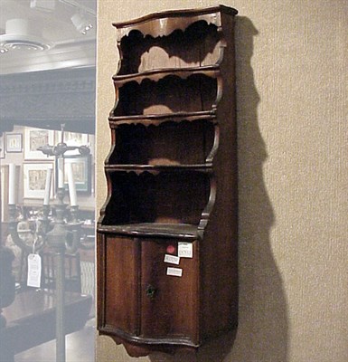 Lot 160 - Provincial Louis XV Style Walnut Hanging Cabinet