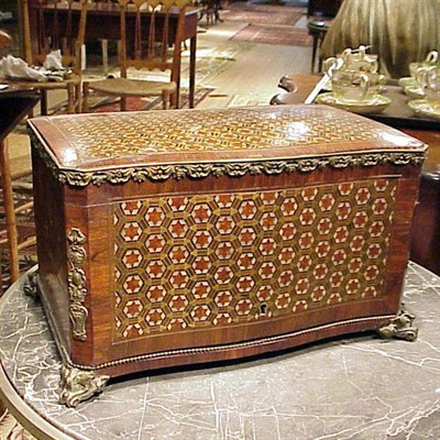 Lot 249 - Napoleon III Gilt-Bronze Mounted Inlaid...