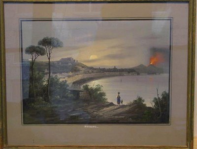 Lot 161 - Neapolitan School 19th Century VIEW OF...