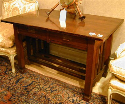 Lot 217 - American Arts and Crafts Oak Server The...