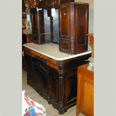 Lot 208 - Rococo Revival Rosewood Cabinet Mid 19th...