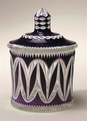 Lot 272 - Fachschule Haida Covered Glass Vase Of...