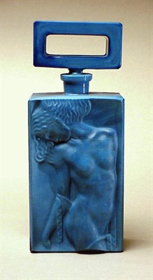 Lot 130 - Art Deco Molded Glass Perfume Golgot, bottle...