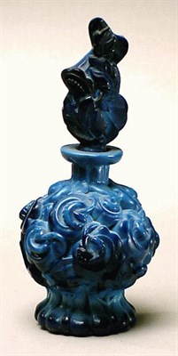 Lot 365A - Art Deco Molded Glass Perfume Together with...