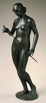 Lot 613 - Bronze Sculpture of Diana The standing nude...