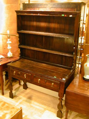 Lot 168 - Georgian Style Elm Welsh Dresser