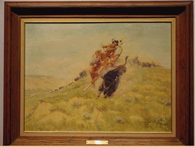Lot 61 - Byron B. Wolfe American, 1904-1973 RIDING OUT...