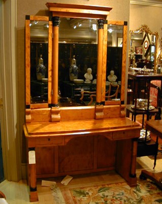 Lot 320 - Biedermeier Style Maple Vanity