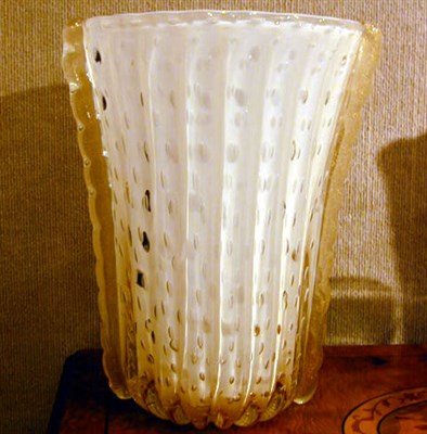 Lot 224 - Pair of Murano Glass Vases