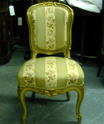 Lot 639 - Three Louis XV Style Side Chairs Each with a...