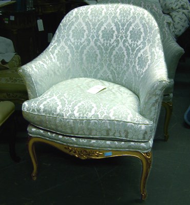 Lot 633 - Pair of Louis XV Style Painted and Gilt Carved...