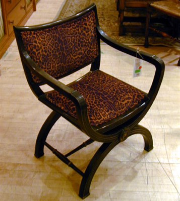 Lot 236 - Regency Style Painted Armchair