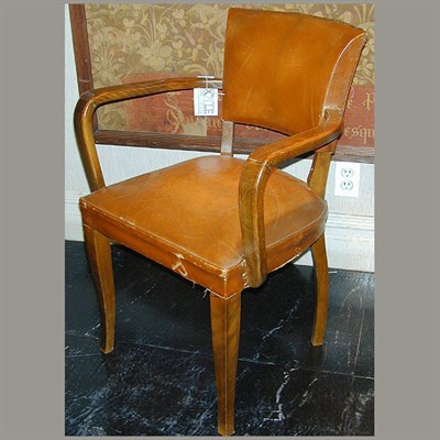 Lot 240 - Set of Four French Art Deco Leather...