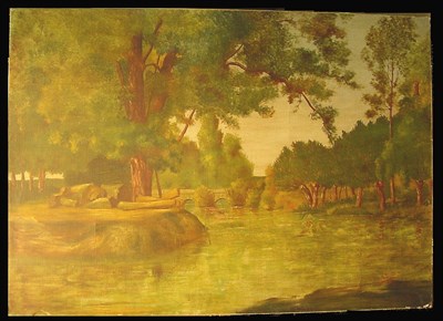 Lot 41 - A. Hezard 19th/20th Century SPRING LANDSCAPE...