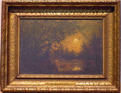 Lot 10 - Attributed to Ralph Albert Blakelock SUNSET ON...