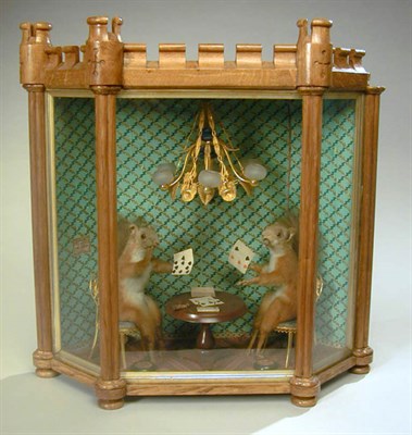 Lot 777 - Victorian Taxidermy Group Depicting squirrels...