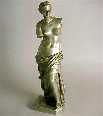 Lot 611 - Silvered Bronze Sculpture of Venus de Milo...