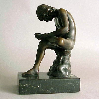 Lot 604 - Bronze Sculpture of the Thorn Puller After the...