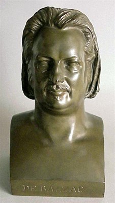Lot 706 - Bronze Portrait of a Man After David d'Angers...