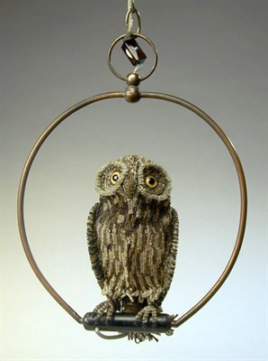 Lot 754 - Beaded Glass Figural Lamp In the form of an...